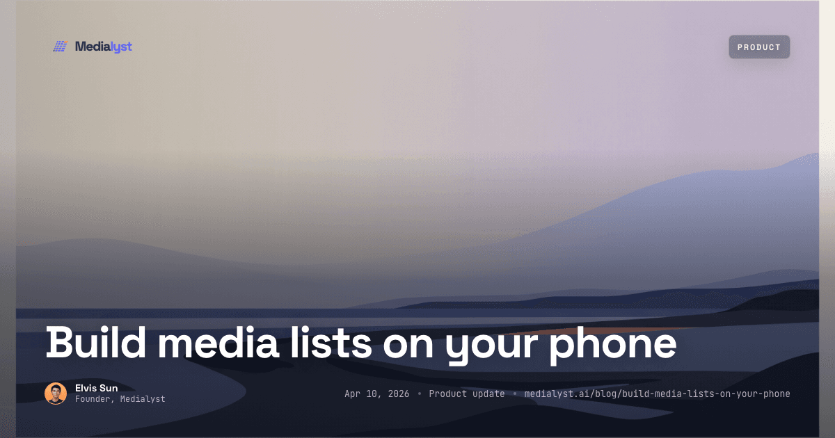 Build media lists on your phone