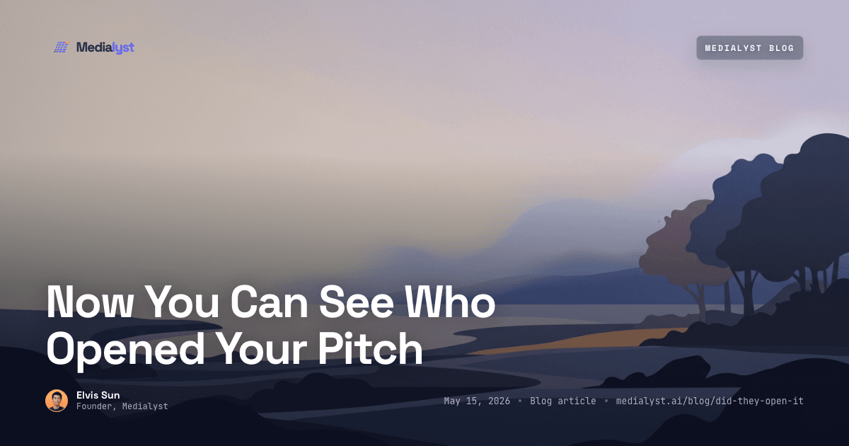 Now You Can See Who Opened Your Pitch