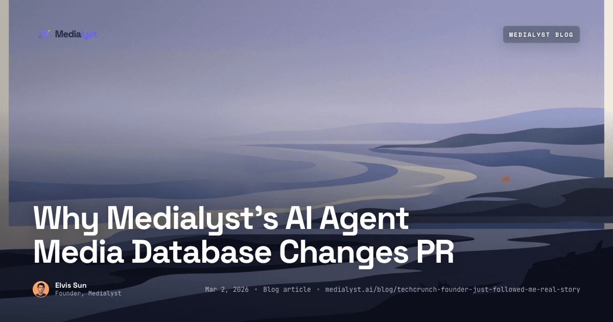 Why Medialyst's AI Agent Media Database Changes PR